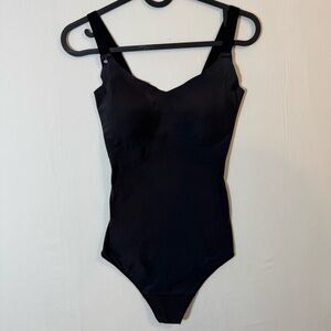 Maidenform Women’s Shapewear Bodysuit Black Cami‎ M Stretch Compression Layering